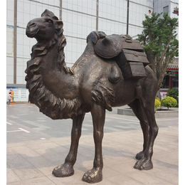 2米铜骆驼雕塑-赣州铜骆驼雕塑-河北树林雕塑