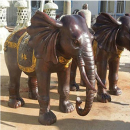 大型园林广场铜大象雕塑-安庆铜大象-  定制加工