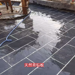  渭南市批发天然青石板 仿古板岩文化石 庭院石材地砖厂家