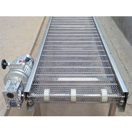 不锈钢网带输送机(图)-打孔链板输送机-四川网带输送机