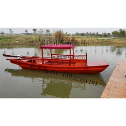 安徽芜湖哪里有2到4人的手划木船卖公园景观游玩木船景区装饰船