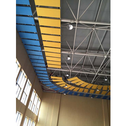 铝合金边框的空间吸声体 吊顶吸声体厂家 图书馆