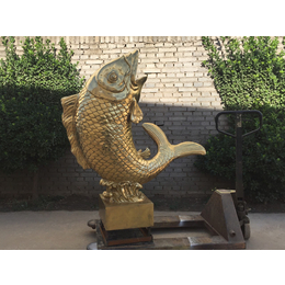 沧州鱼跃龙门铜雕塑-艾品雕塑-现货鱼跃龙门铜雕塑