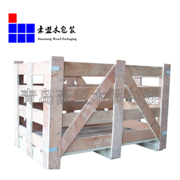 青岛木箱子厂家 胶合板定制出口木箱松木实木熏蒸包装箱批发