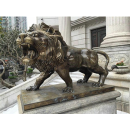 大型铜狮子定制-通化大型铜狮子-兴悦铜雕