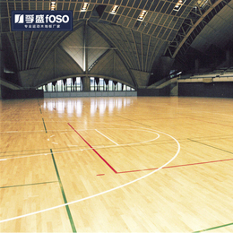 孚盛羽毛球篮球体育运动木地板比赛场地实木地板防滑*
