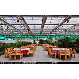 玻璃生态餐厅的造价-滨州玻璃生态餐厅-齐鑫温室大棚施工工程