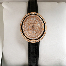 卡地亚HYPNOSE系列玫瑰金镶钻石英女表手表