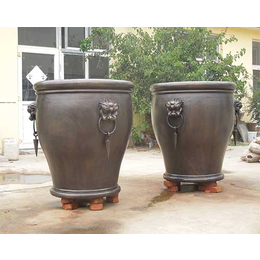 铸铁缸生产厂-博雅雕塑-广东铸铁缸