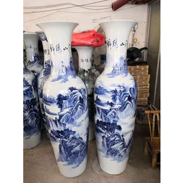 开业礼品陶瓷大花瓶家居装饰品定制手绘大花瓶