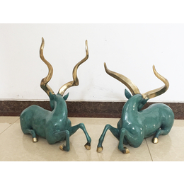 动物羚羊铜雕塑-艾品雕塑(在线咨询)-张家口羚羊铜雕塑