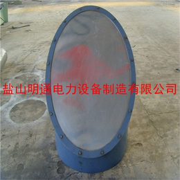 菏泽dn400圆形膜板防爆门水平重力防爆门-明通电力(图)