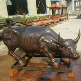 广西华尔街铜牛雕塑-世隆雕塑公司-广场华尔街铜牛雕塑生产厂