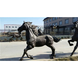 纯铜马雕塑-新疆铜马雕塑-旭升铜雕