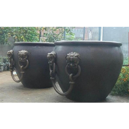 新疆铜大缸铸造厂-世隆铜雕-风水铜大缸铸造厂