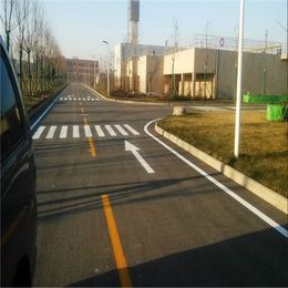 安全施工车库热熔划线马路公路划线小区停车场画线道路车位划线