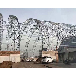 平凉网架煤棚-山西龙之翔网架工程-网架煤棚制作安装