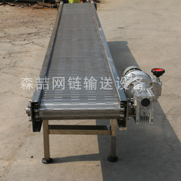深圳输送机-环保设备用链板输送机-链条传送金属板输送机