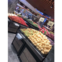 水果蔬菜超市保鲜货架-苏州豪之杰设备