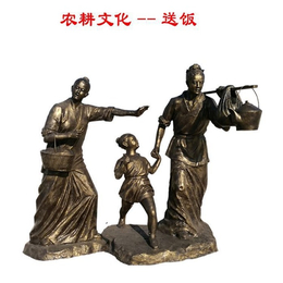 兴悦铜雕-农耕人物铜雕塑定做-贵州农耕人物铜雕塑