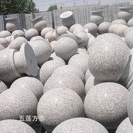 球型路障-直径80cm石球价格-石材球型路障价格