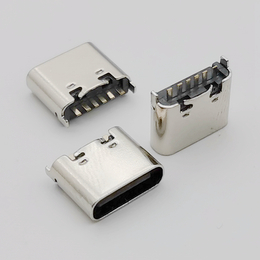 type-C6p立式母座 180度立插 不锈钢外壳USB插座