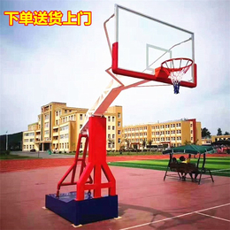 广州仿液压移动式篮球架厂家批发-强利体育器材