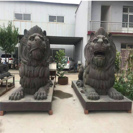 工艺精良-铜雕2米出口精铸狮子-宣城铜雕
