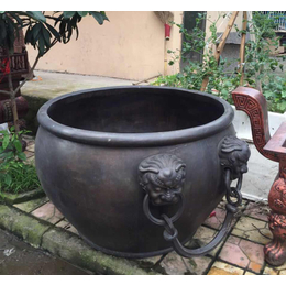 铜缸-汇丰铜雕-庭院养花铜缸