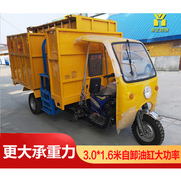 广州三轮摩托挂桶式垃圾车-三轮摩托垃圾车恒欣厂