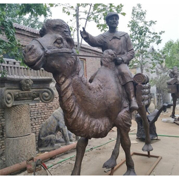 世隆铜雕-厦门公园沙漠骆驼铜雕-公园沙漠骆驼铜雕铸造厂