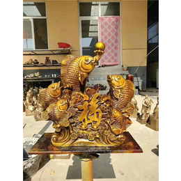 潍坊鱼跃龙门雕塑-鱼跃龙门雕塑生产厂家-澳腾精密铸造铜雕