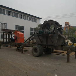 内蒙古移动制砂机-小型轮胎式建筑垃圾移动制砂机厂-源通机械