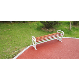 公园长椅菠萝格休闲椅户外防腐实木铸铝坐凳椅子休息椅
