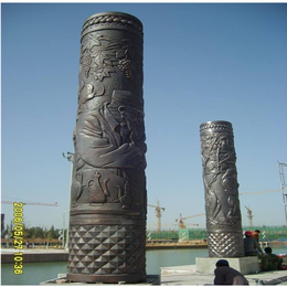 城市景观铜雕龙柱定制- 支持定制(在线咨询)-铜雕