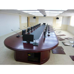 锦州会议桌-格创升降会议桌厂家批发-超薄含屏升降会议桌