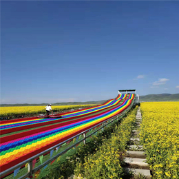 吸引游客注意力的彩虹滑道 七彩滑道 样式美观价格优惠