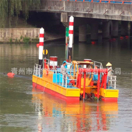 小型液压抽沙船作业案例-文莱小型液压抽沙船-青州启航疏浚