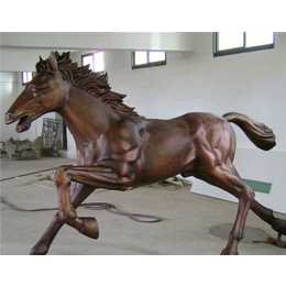 纯铜马雕塑生产厂-世隆雕塑-恩施铜马雕塑生产厂