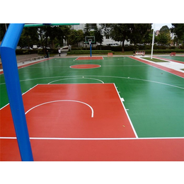 硅PU球场篮球场地面多少钱一平方-辉跃硅PU球场地面